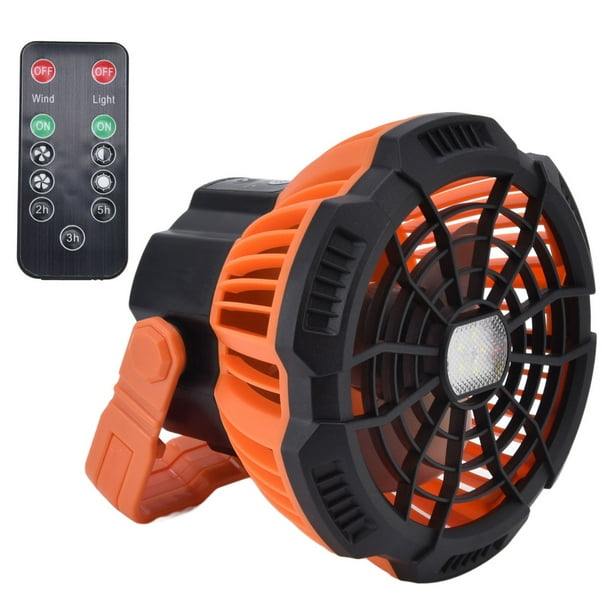 Ventilador para acampar NikouMX con luz LED batería de litio 5200 mAh