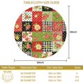thumbnail image 3 of Pioneer Flower Floral Print Pattern Round Tablecloth 60 X 60 Inch, Wrinkle Resistant Wipeable Table Cloth for Kitchen Dining Picnic Patio Party, 3 of 6