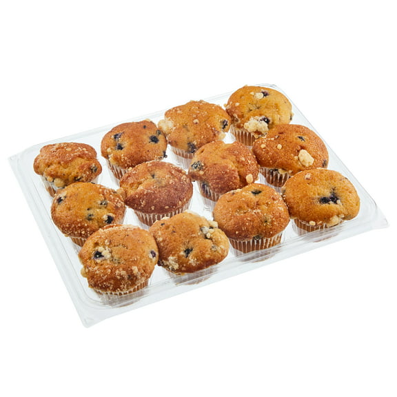 Freshness Guaranteed Blueberry Mini Muffins, 12 oz Clamshell, 12 Count