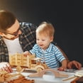 thumbnail image 3 of RUNROTOO 1Pack Train Track Bridge Model Wooden Trains Bridge Toy For Children Christmas, 3 of 8