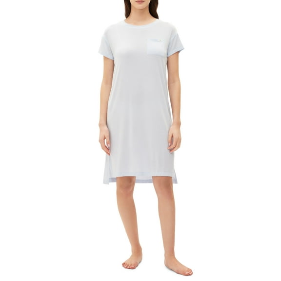 Gap Women’s Short-Sleeve Dorm Nightgown, Halogen Blue, Small