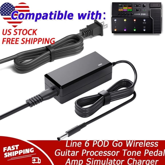 9V Charger Compatible with Line 6 POD Go Wireless Guitar Processor Tone Pedal Amp Simulator