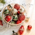 thumbnail image 6 of Dreisshy Christmas Ornaments Christmas Ball Ornaments, Shatterproof Christmas Tree Decor, Hanging Decorations for Xmas Tree, Holiday, Wedding, Party, A,B,C,D,E, 6 of 7
