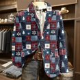thumbnail image 4 of BdTemWBs Christmas Suit for Men Ugly Lightweight Xmas Printed Blazer Casual One Button Holiday Party Fit Jacket with Pockets (Dark Blue-05,M), 4 of 6