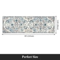 thumbnail image 4 of MeyJey Boho Indoor Hallway Runner Rug 3'x12', Oriental Non Slip Machine Washable Area Rug Distressed Vintage Floor Carpet for Bedroom Kitchen Dinning/Living/Laundry Room, Blue/Beige, 4 of 13