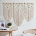 thumbnail image 3 of Colgante de Pared de Macramé, Tapiz de Macramé para Colgar en La Pared, Tapiz de Hojas Tejidas A Mano Bohemio, Decoración Tejida Bohemia para Apartamento, Galería, Sala de Estar, 3 of 9