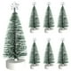 thumbnail image 4 of Árbol verde artificial de 6,7 pulgadas con luces LED, estrella, copa de árbol para Navidad, 7 Uds., 4 of 9