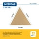 thumbnail image 5 of Malla Sombra Velaria 3.5x3.5x3.5 - Triangular Beige - Mallasombra para Exteriores - Bastillas Dobles Reforzadas - Protección 90% Rayos UV - Lonasombra - Velaria 3.5x3.5x3.5 Beige, 5 of 5