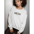 thumbnail image 2 of Amour Yellow Daisy Sweatshirt Women -Image by Shutterstock, Female 4X-Large, 2 of 4