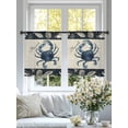 thumbnail image 4 of Coastal Crab Sheer Curtains 54 Inch Length 2 Panels Set for Living Room/Bedroom, Nautical Ocean Beach Fish Starfish Semi Curtain Sheers Drapes Rod Pocket Curtains Window Treatment Set 52''x54''x2, 4 of 7