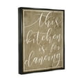 thumbnail image 3 of Stupell Industries This Kitchen is For Dancing Jet Black Framed Floating Canvas Wall Art, 16x20, by Daphne Polselli, 3 of 9