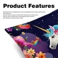 thumbnail image 2 of Robot Unicorn Attack with Unique Patterns Covers - Set of 2 Throw Pillows for Home Decor - Available in 16x16, 18x18, 20x20 Inches for Various Occasions, 2 of 6