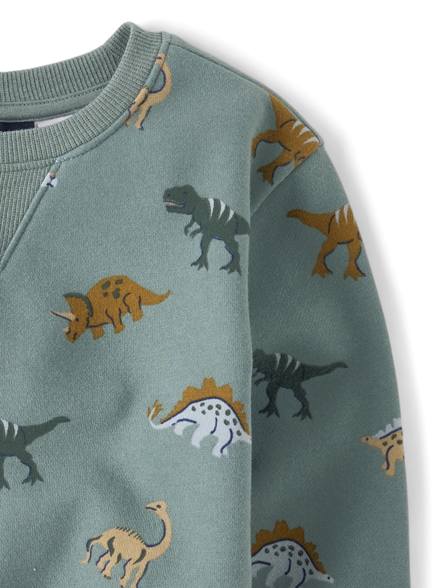 The Children's Place Baby & Toddler Boys Long Sleeve Printed Fleece Sweatshirt, Sizes 6M-5T