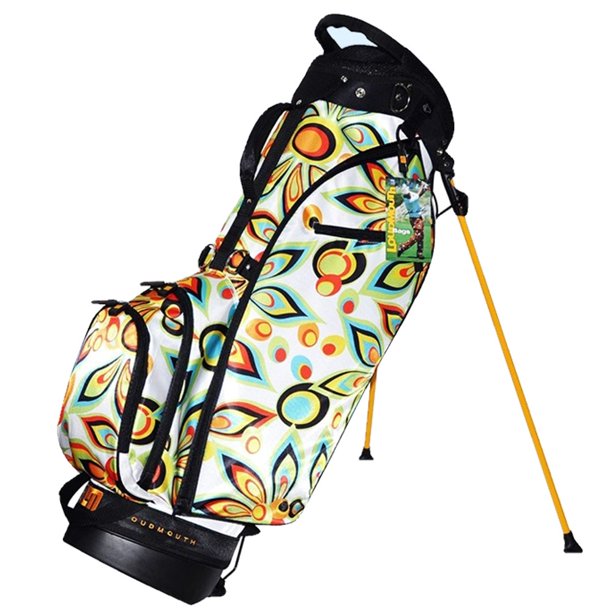 New Loudmouth Golf Stand Carry Bag By Molhimawk Shagadelic White 6 Way Top Walmart Com Walmart Com