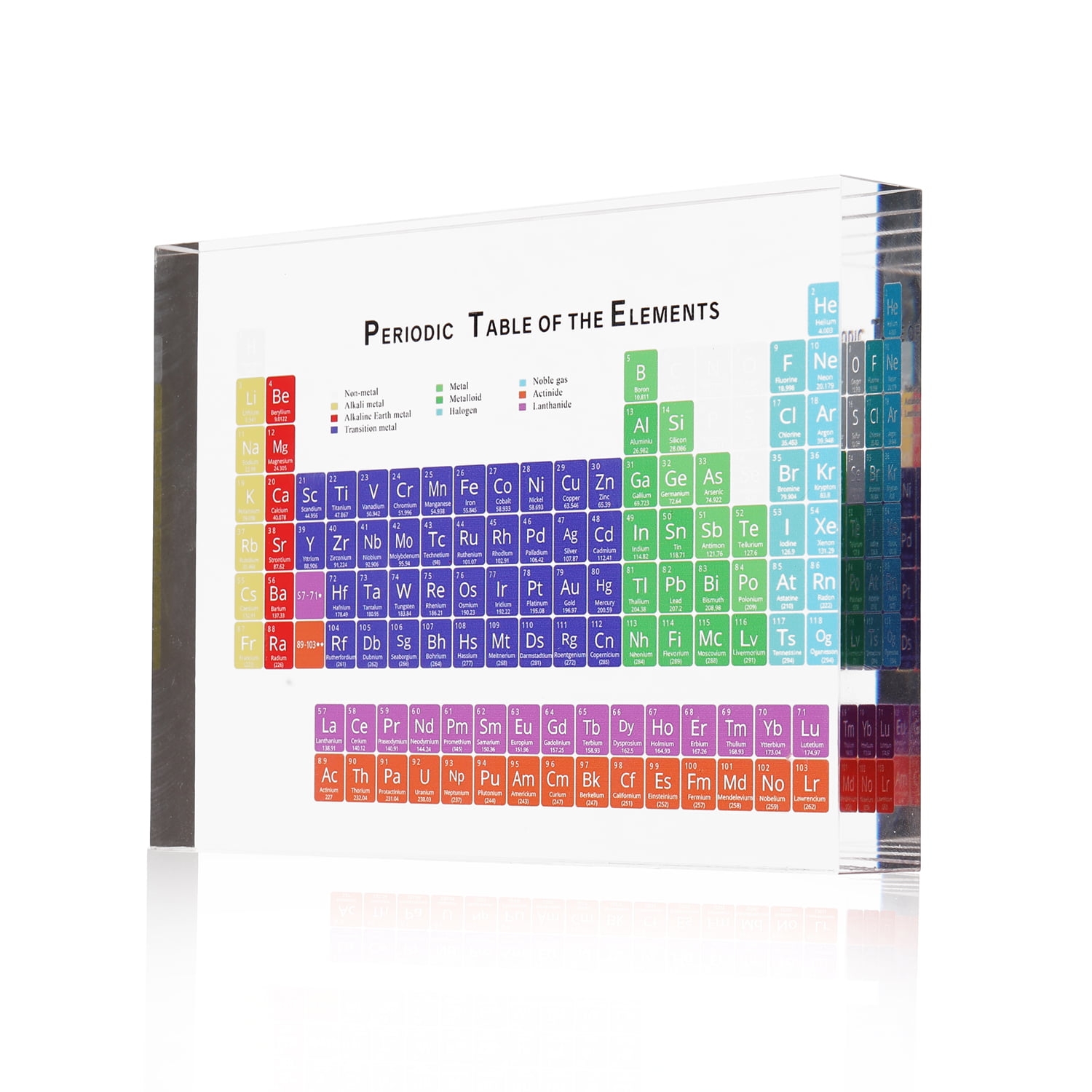 Acrylic Periodic Table Display For Teaching School Kid Chemical Study Props Tool 