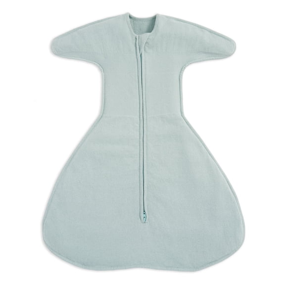 HALO SleepSack SwaddleStretch, Arms Up or Extended Arms, Newborn Baby Swaddle, 0 – 3 months, 0.5 TOG, Calm Sage