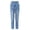 Blue, variant on Classic Casual Denim Pants For Big Girls Comfortable Stretch Jeans With Adjustable Waistband Trousers For Teen Youth
