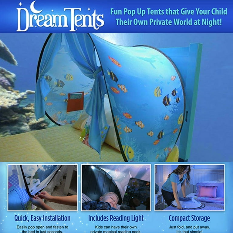 Dream Tents Undersea World Kids Pop Up Play Tent Twin Size As Seen on TV