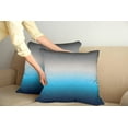 thumbnail image 2 of Ambesonne Ombre Throw Pillow Cover 2 Pack, Abstract Color Change Pattern, 24", Grey and Blue, 2 of 5