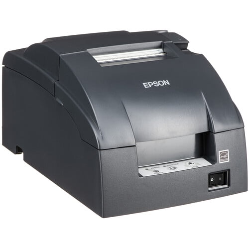 Restored Epson TM-U220B Dot-Matrix Receipt/Kitchen Printer Two-Color, 9-Pin, 6 LPS, Adjustable Paper Width (Refurbished)