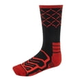 thumbnail image 2 of Brybelly SSOC-013L Basketball Compression Socks, Black & Red - Large, 2 of 6