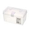 Portable Plastic Storage Container Box with Handle Lock,Home Medical Kit,Clear Storage Box for Kits,Craft Supplies