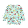 thumbnail image 3 of CCRFTGI Cute Shirts for Kids Girls Size 7 3/4 Sleeve Animal Print Girls Fashion Tee Shirts Summer Trendy Loose Comdy Crew Neck T-Shirts Mint Green 5-6 Years, 3 of 4