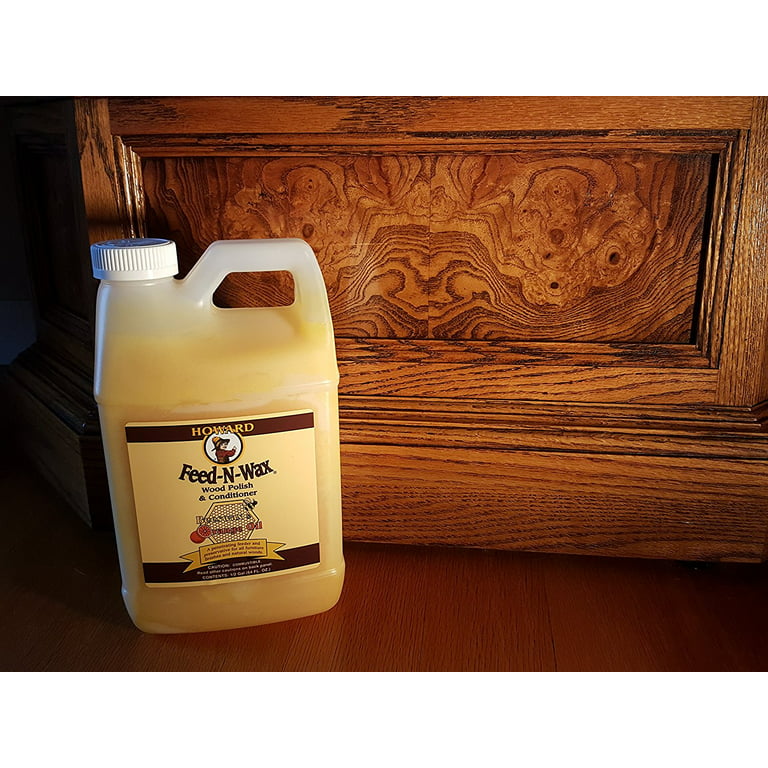 Howard Feed and Wax Wood Polish and Conditioner 16 oz.