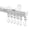 White, variant on Heavy Duty Ceiling Curtain Tracks with Hooks, Wall and Ceiling Mount Rod for Curtains and Room Dividers, Black, 3-9ft Adjustable Length