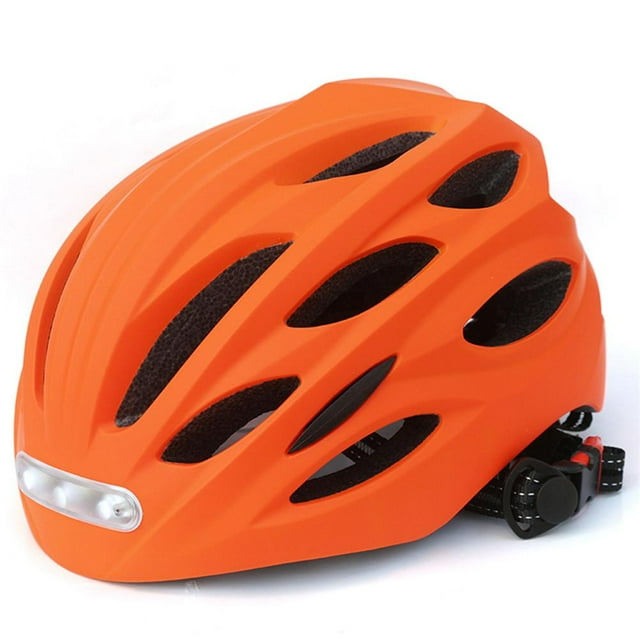 Casco De Bicicleta Ajustable Con Luz Recargable USB, Casco De Seguridad Para Montaña Y Carretera, Luz Trasera De Seguridad Integrada, Cómodo Y Resistente