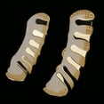 thumbnail image 3 of KLKCMS 18K Gold Plated Mouth Top Bottom Hip Hop Custom Teeth Fang Caps Lower, 3 of 9