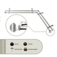 thumbnail image 2 of Contemporary Home Living 104" Silver Contemporary Double Corner Window Curtain Rod, 2 of 2