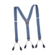 thumbnail image 3 of Tirantes ajustables para hombre, 6 clips, elásticos, para jeans, baile, ropa formal. Azul claro, 3 of 9