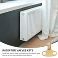 thumbnail image 3 of LEORX Water Shut Off Key Radiator Valve Key Golden 1Set, 3 of 8