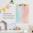 thumbnail image 4 of FORMRS Acrylic Clipboard with Low Profile Clip Standard A4 Letter Size, 12.5" x 9", Wavy Striped, 4 of 8