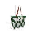 thumbnail image 3 of SAYOO Bolso de hombro con patrón geométrico para mujer, bolsos con botones magnéticos de alta capacidad, bolso de lona de viaje SAYOO  casual, 3 of 9