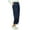 Navy Blue, variant on Bimba Women's Back Elastic Waistband Denim Culotte Capri Pants with Pockets