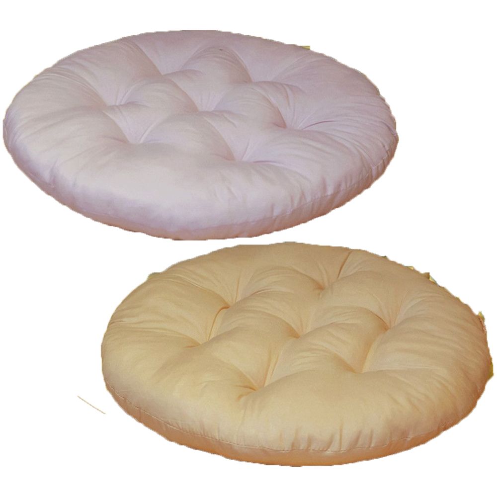 2PCS Solid Color Bandage Dining Chair Cushion Nap Pillow Cushion Pad