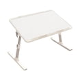 thumbnail image 4 of Mesa de cama para portátil, soporte ergonómico para portátil, multifuncional, escritorio portátil de pie, altura y ángulo ajustables para trabajar en blanco, 4 of 9