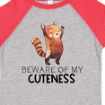 thumbnail image 4 of Inktastic Beware of My Cuteness Cute Red Panda Boys or Girls Toddler T-Shirt, 4 of 5