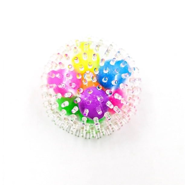Novedad Rainbow Balls Tricks Props Juguete Sensorial Para Fiesta Oficina Adultos 20 Burr Balls 20 bolas de rebaba perfke bolas arcoiris