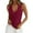 Wine Red, variant on PRETTYGARDEN V Neck Tank Tops for Women Summer Outfits Ribbed Knit Shirts Casual Basic Tees Sleeveless Camisole Vest