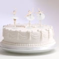 thumbnail image 2 of 3 elegantes figuras de bailarina de ballet, escultura de bailarina, adorno para el hogar, decoración de pasteles de escritorio, regalo de cumpleaños para festivales (blanco), 2 of 5