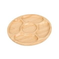 thumbnail image 4 of hengtong Wooden Tray Decorative Display Sectional Wooden Trays Wood Serving Platter Fruit 20x20cm, 4 of 9