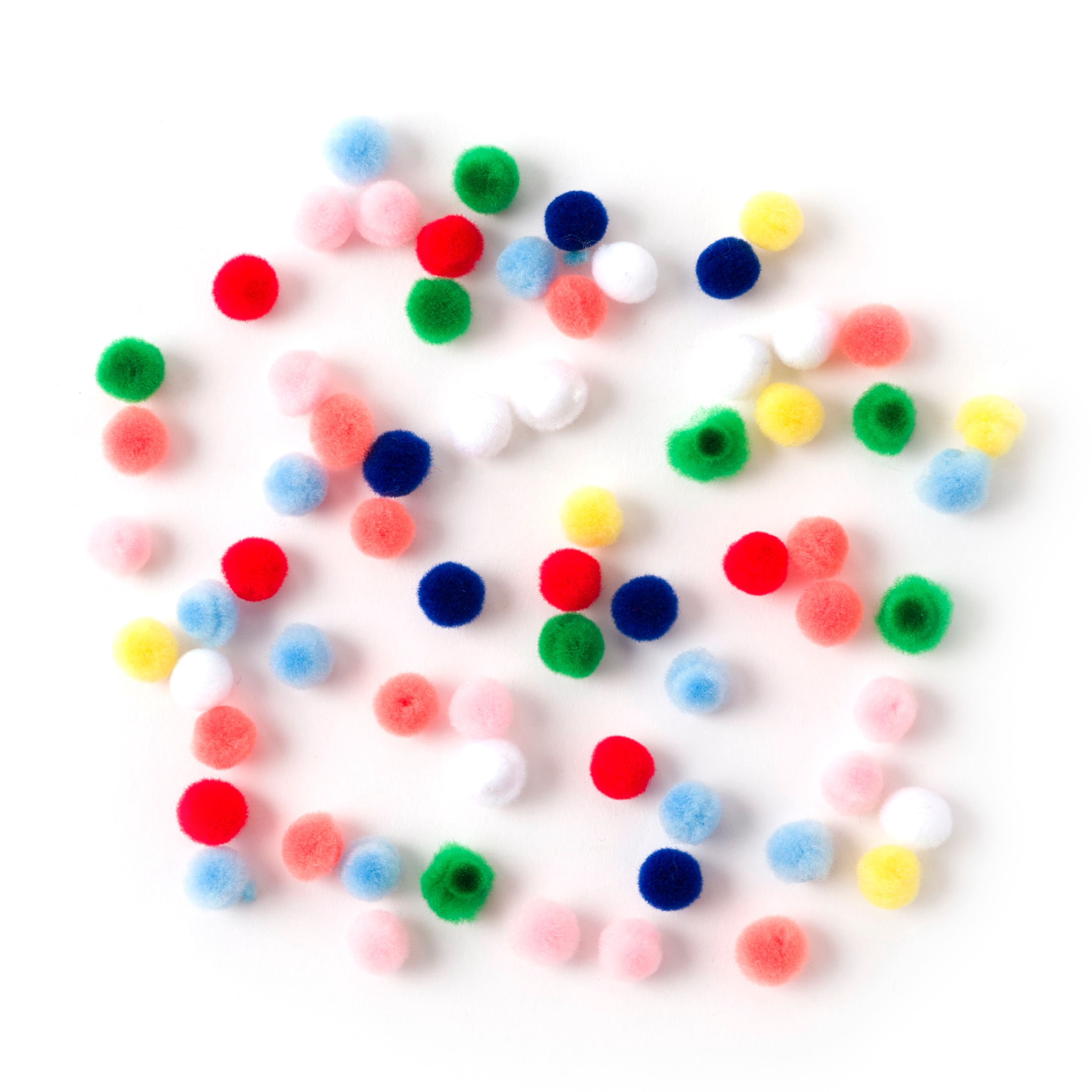 24 Packs: 65 ct. (1,560 total) 1/2" Multicolor Pom Poms by Creatology™