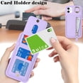 thumbnail image 3 of iPhone 12 Mini case with Card Holder, iPhone 12 Mini Phone Case Wallet for Women magsafe Compatible Wallet Detachable 2-in-1 for Men-Purple, 3 of 12