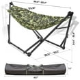 thumbnail image 2 of Tranquillo Adjustable Hammock Stand, Camping Hammock and Stand 550lb, Camo, 2 of 11