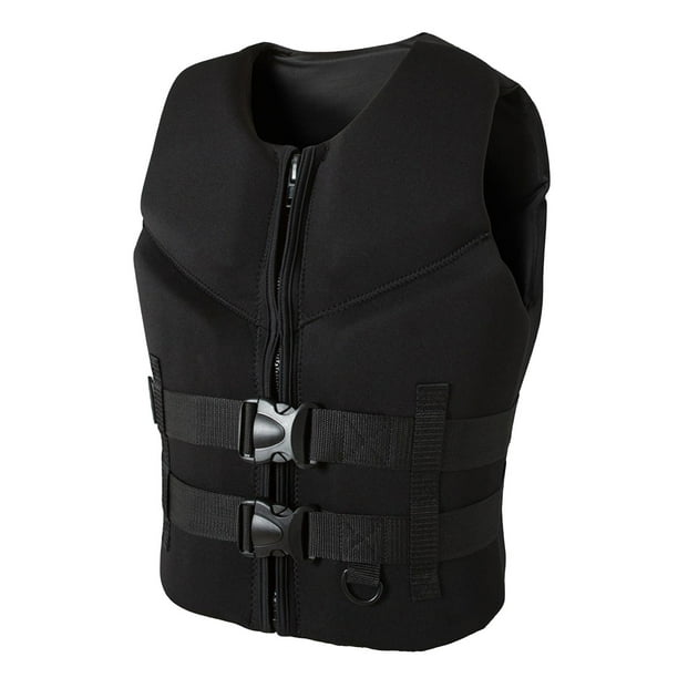 Chaleco de surf,Chaleco salvavidas de neopreno para hombre y mujer para kayak,kayak,remo,chaleco salvavidas,navegación,natación verano agua surf navegación snorkel,Chaleco con cremallera M
