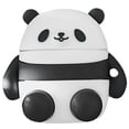 thumbnail image 1 of Étui de Protection pour Écouteurs Sans Fil en Forme de Panda, Compatible avec AirPods 1 2 (Noir + Blanc), 1 of 9