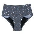 thumbnail image 1 of PMVFHDE Womens Bathing Suits High Waisted Printed Bikini Bottoms Classic Full Coverage Swim Bottom Grey,M, 1 of 2